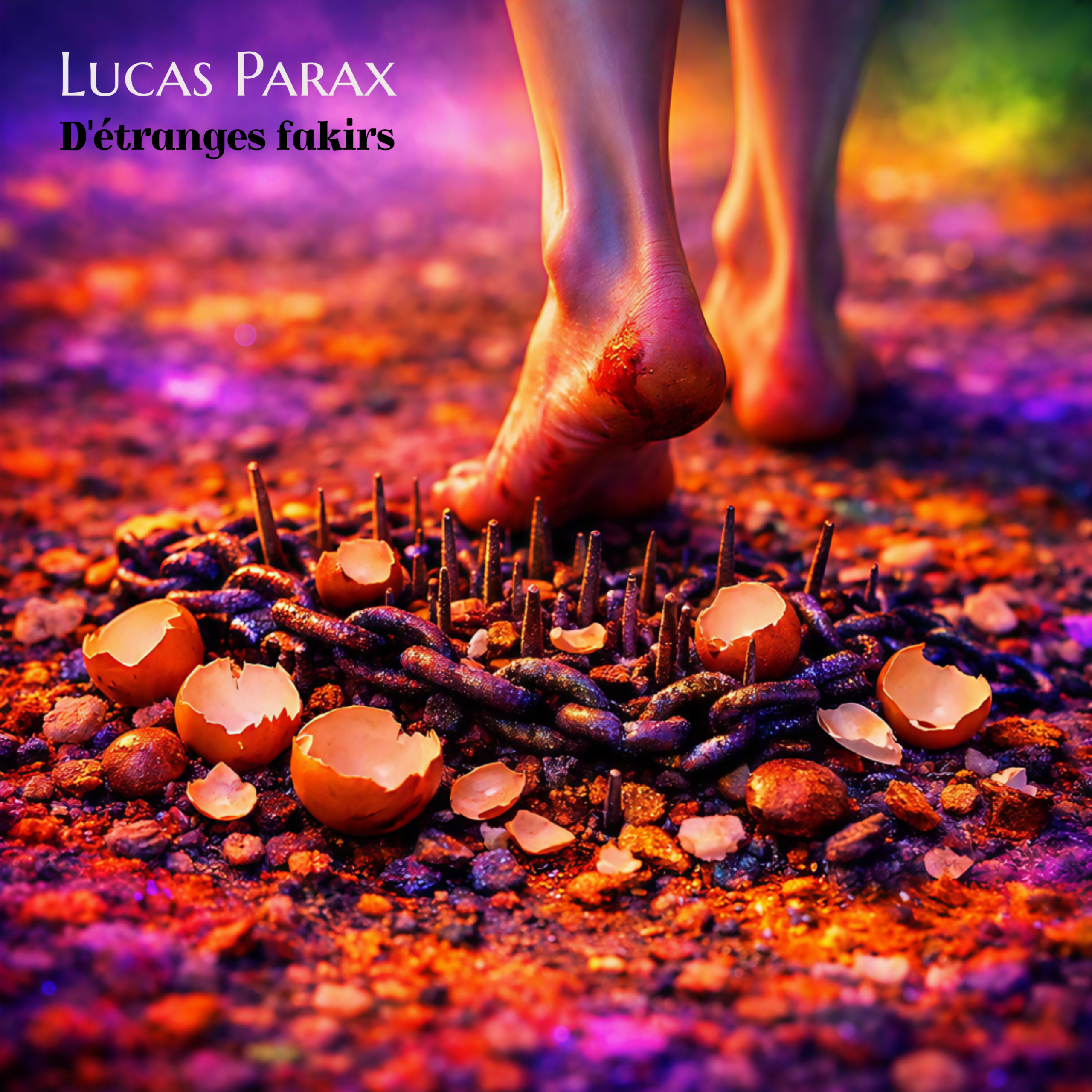 Pochette de l'album "vivre sans" de Lucas Parax